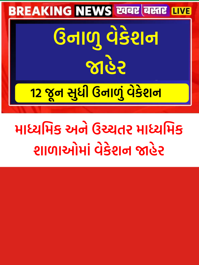 Gujarat Summer Vacation 2024 Mahitiapp