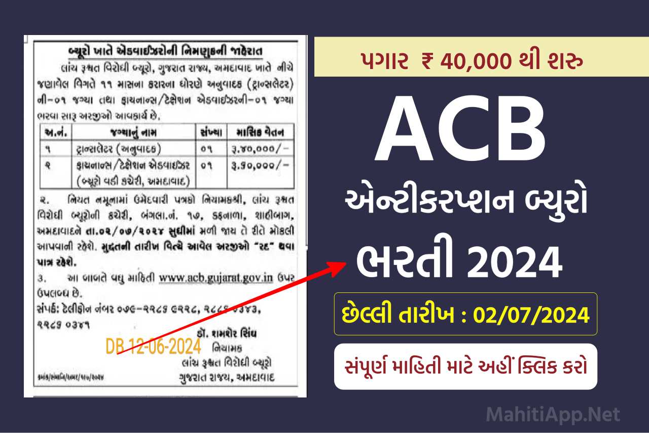 ACB ભરતી 2024