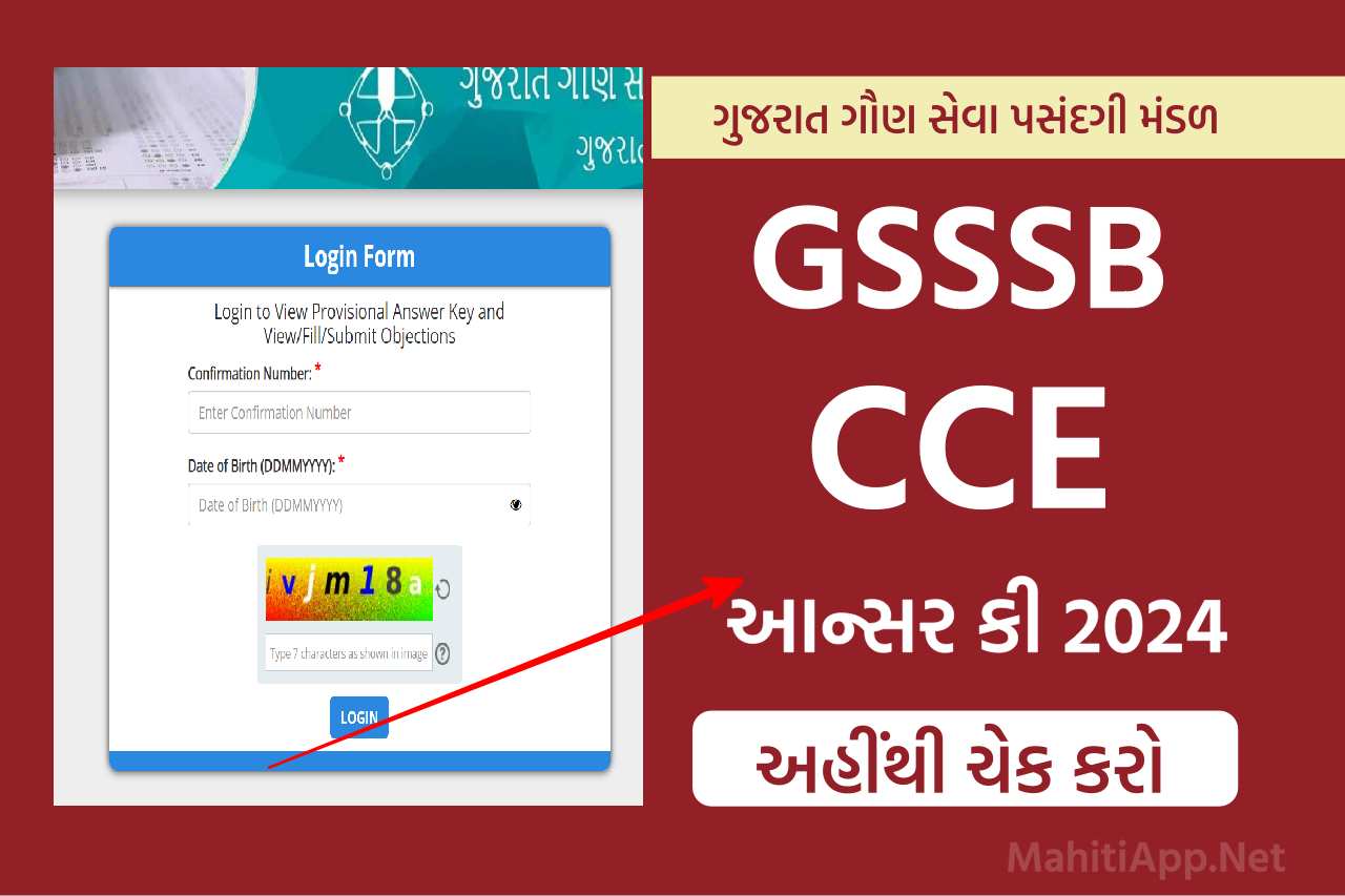 GSSSB CCE Answer Key 2024